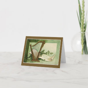 Let Erin Remember St. Patrick's Day Gold Note Card