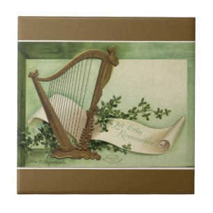 Let Erin Remember St. Patrick's Day Gold Tile