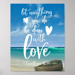 Let everything you do be done with love  poster