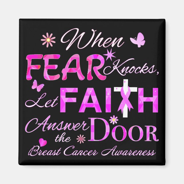 Let FAITH Answer the Door Magnet (Front)