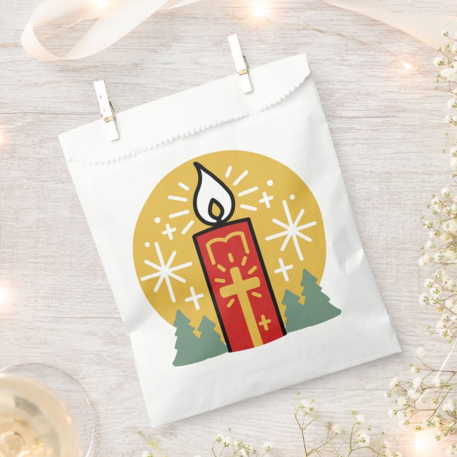 Let Faith Be Your Brightest Star Candle Art Favour Bags (Clipped)