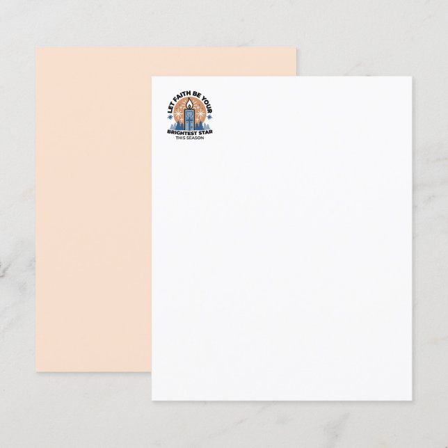 Let Faith Shine Bright: Winter Theme (Front/Back)