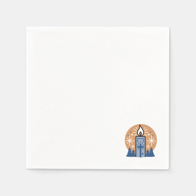 Let Faith Shine Bright: Winter Theme Napkin (Front)