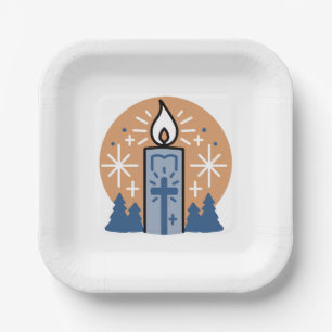 Let Faith Shine Bright: Winter Theme Paper Plate