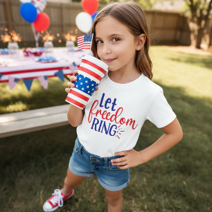 Let Freedom Ring 4th July T-Shirt for Kids