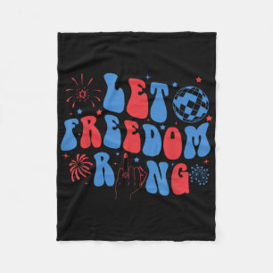 Let Freedom Ring Bride Bridesmaid 4th Of July Bach Fleece Blanket