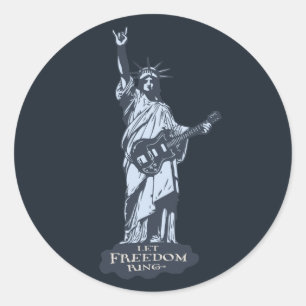 Let Freedom Ring Classic Round Sticker