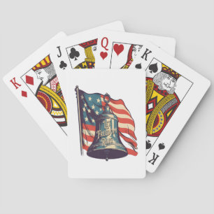 Let Freedom Ring Funny Sloth Playing Cards