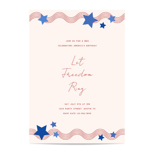 Let Freedom Ring July 4th Party Invitation (Creator Uploaded)