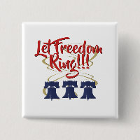 Let Freedom Ring Liberty Bell - Red White and Blue