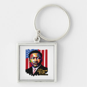 Let Freedom Ring, MLK Quote, Black History Key Ring