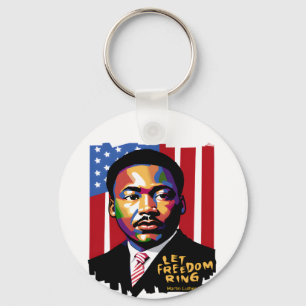 Let Freedom Ring, MLK Quote, Black History Key Ring