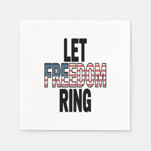 Let Freedom Ring Viral Sloth Napkin