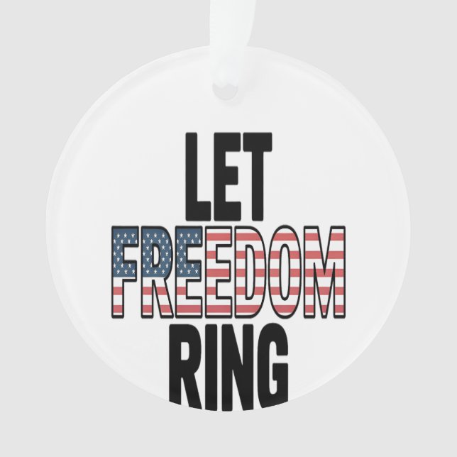 Let Freedom Ring Viral Sloth Ornament (Front)