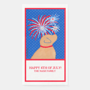 Let Freedom Ring Yellow Dog Cloth Guest Towel Napkin