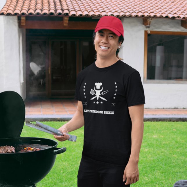 Let Freedom Sizzle Patriotic BBQ Tri-Blend Shirt (Creator Uploaded)