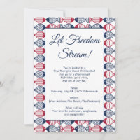 Let Freedom Stream! Patriotic Invitation