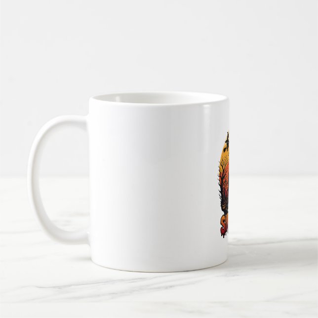 Let Get Smashed Halloween Haunted Castle Witches P Coffee Mug (Left)