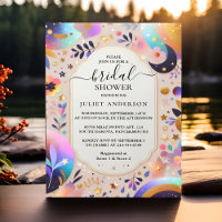 Let Glam Bright Pastel Ombre Glitter Bridal Shower