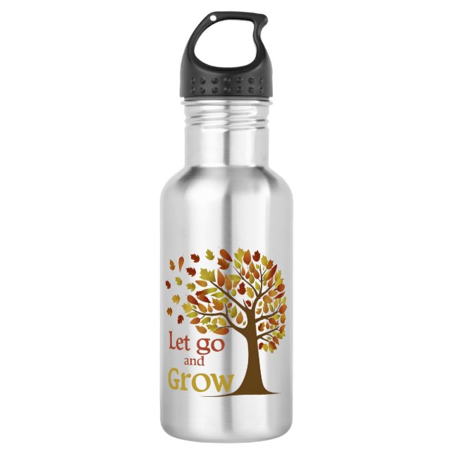 Let Go And Grow Tree 532 Ml Water Bottle (Front)