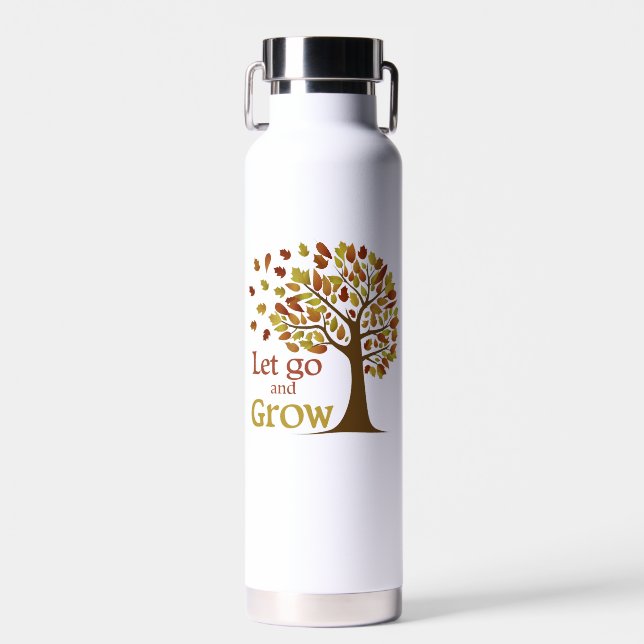 Let Go And Grow Tree Water Bottle (Front)
