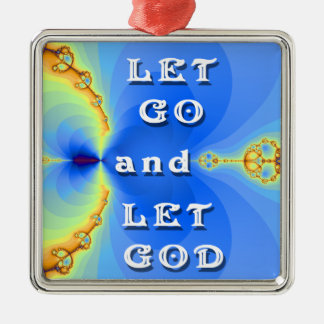 Let Go And Let God Cosmic Abstract Design Metal Tree Decoration