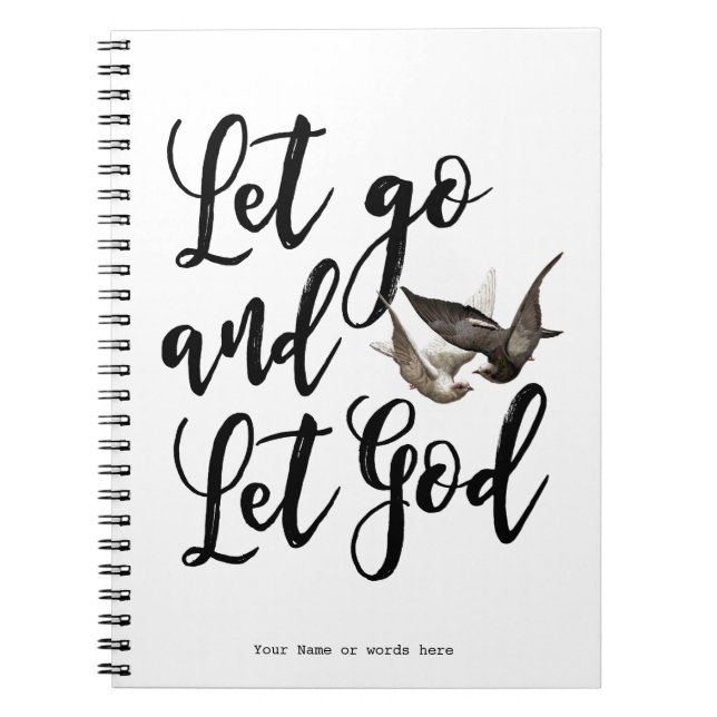 Let go and let God notebook journal (Front)