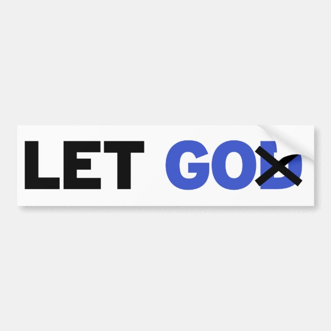 Let go bumper sticker (Front)