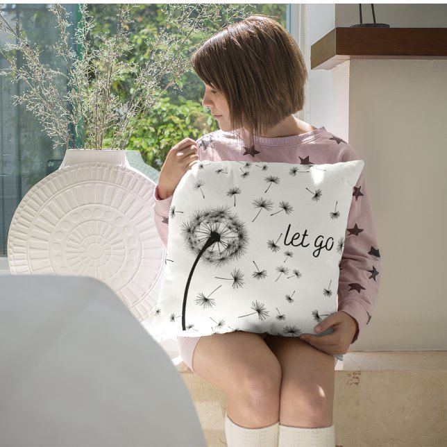 Let go, dandelion seed flowing in the wind cushion (Creator Uploaded)