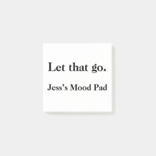 Let Go – Funny mental health Custom Therapy Sticky Post-it Notes