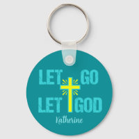 Let Go Let God Cute Christian Cross