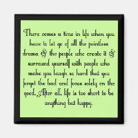 Let go of drama