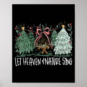 Let Heaven & Nature Sing Christmas Baby Jesus Poster