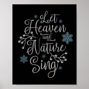 Let Heaven And Nature Sing Christmas Poster