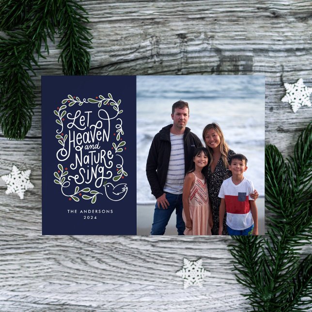 Let Heaven and Nature Sing Photo  Holiday Card (Creator Uploaded)