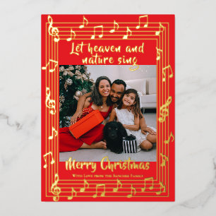 Let Heaven Sing Musical Border One Photo Christmas