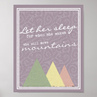 Let Her Sleep Nursery Child's Room Print