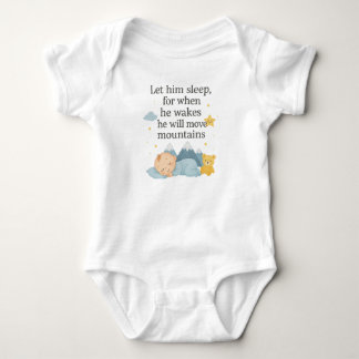 Let him sleep baby bodysuit