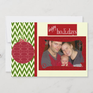 Let It Be Christmas Customised Holiday Photo Card