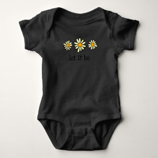 Let It Be Daisy T shirt, Daisy Graphic shirt, Boho Baby Bodysuit