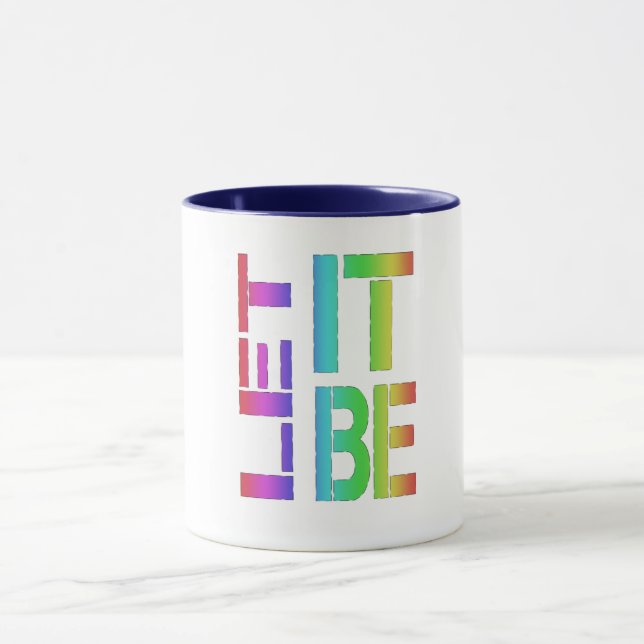 Let it be inspirational lgbtq coffee mug design (Center)