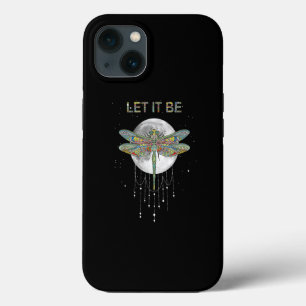 Let It Be Moon And Dragonfly Dream Catcher iPhone 13 Case