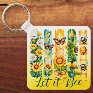 Let It Bee Key Ring