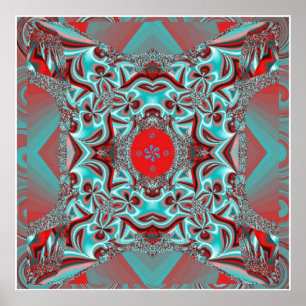 Let it Blossom Mandala Poster