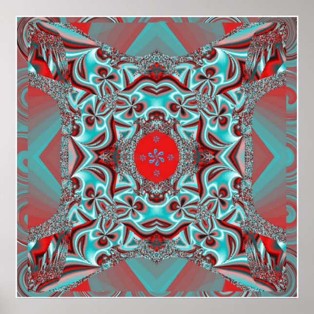 Let it Blossom Mandala Poster (Front)