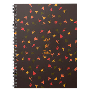 Let It Fall Notebook (Brown & Orange)