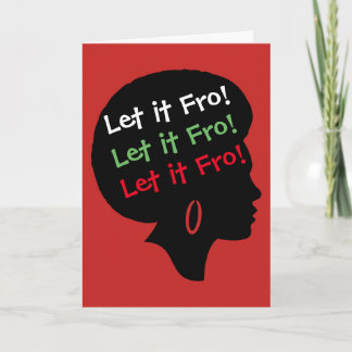 Let it Fro Christmas Holiday Card