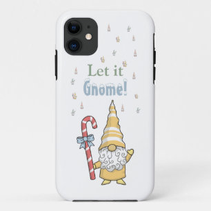 Let it Gnome Snow Cute Modern Winter  Case-Mate iP Case-Mate iPhone Case