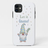 Let it Gnome Snow Cute Modern Winter 