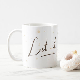 Let it Go Mug   White & Splash   Flower
